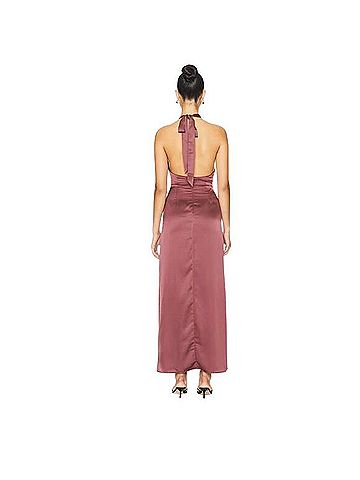 Superdown Satin Halter Maxi Dress Casual Dress (view 2)