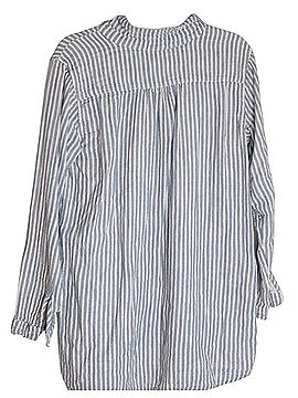 Free People Free People x CP Shades blue and white striped linen tunic shirt dress Casual Shirts (view 2)