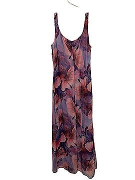 Privy Lavender Mesh Floral Sleeveless Maternity Midi Cocktail Dress (view 2)
