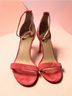 Tory Burch 100% Suede Orange Pink Heels Size 10 1/2 - photo 3