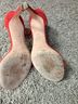 Tory Burch 100% Suede Orange Pink Heels Size 10 1/2 - photo 6