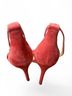 Tory Burch 100% Suede Orange Pink Heels Size 10 1/2 - photo 4