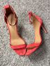 Tory Burch 100% Suede Orange Pink Heels Size 10 1/2 - photo 9