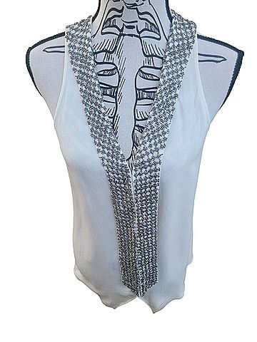 Parker Sleeveless Silk Top (view 2)