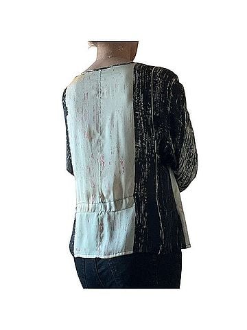 Babette Silk Modern 3/4 Sleeve Blouse (view 2)