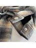 Joie 36% Polyester 36% Wool 11% Acrylic 8% Rayon 5% Nylon 4% Other 100% Polyester Plaid Blue Ivory Jacket Size XS - photo 8