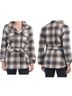 Joie 36% Polyester 36% Wool 11% Acrylic 8% Rayon 5% Nylon 4% Other 100% Polyester Plaid Blue Ivory Jacket Size XS - photo 4