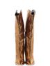 Schutz 100% Leather Animal Print Snake Print Gold Schutz Boots Size 7 1/2 - photo 3