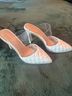 BCBGeneration Solid White Silver Mule/Clog Size 8 1/2 - photo 3