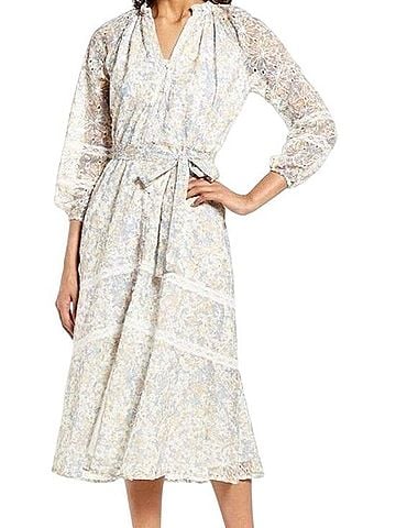 Adelyn Rae Floral Cottage Midi Dress Casual Dress (view 1)