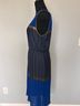 BCBGMAXAZRIA 100% Polyester Blue Gray Gold Cocktail Dress Size S - photo 3