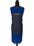 BCBGMAXAZRIA 100% Polyester Blue Gray Gold Cocktail Dress Size S - photo 2