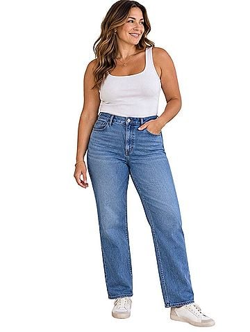 Abercrombie & Fitch 90s Straight Ultra High Rise Jeans (view 1)