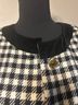 Escada Houndstooth Black White Jacket Size 10 - photo 3