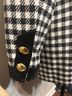 Escada Houndstooth Black White Jacket Size 10 - photo 4