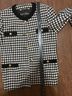Escada Houndstooth Black White Jacket Size 10 - photo 7