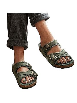 Birkenstock Franca Shearling Sandals (view 1)