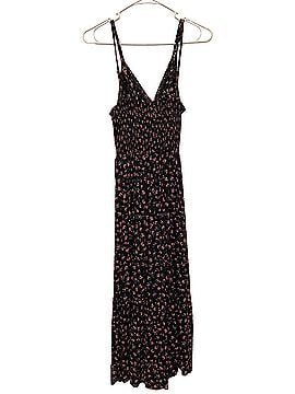 Angie Black Floral Lace Detail Strappy Maternity Maxi Casual Dress (view 2)