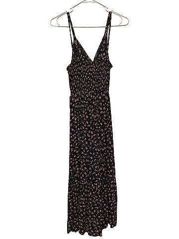 Angie Black Floral Lace Detail Strappy Maternity Maxi Casual Dress (view 2)