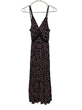 Angie Black Floral Lace Detail Strappy Maternity Maxi Casual Dress (view 1)