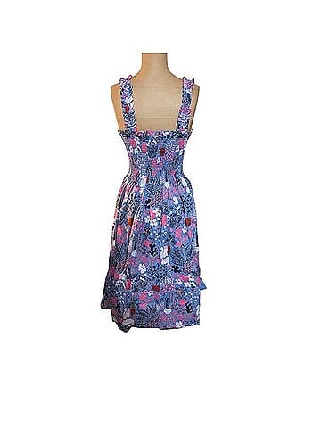 Kate Spade New York Garden Posy Smocked Midi Dress Casual Dress (view 2)