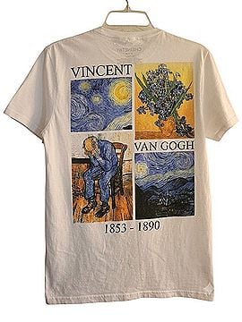 Chemistry Van Gogh Floral Graphic Tee T-Shirt (view 2)