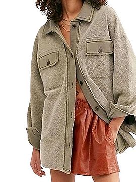 Free People Teddy Sherpa Shacket Jacket (view 1)