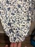 Ampersand Ave Floral White Blue Sweatpants Size XL - photo 4