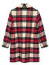 Talbots Plaid Red White Black Green Coat Size 4 - photo 2