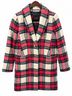 Talbots Plaid Red White Black Green Coat Size 4 - photo 3