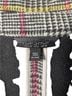 Topshop Plaid Black Pink Coat Size 6 - photo 2