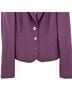 Adrienne Vittadini 100% Wool 60% Acetate 40% Viscose Solid Purple Jacket Size 2 - photo 7