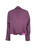Adrienne Vittadini 100% Wool 60% Acetate 40% Viscose Solid Purple Jacket Size 2 - photo 2
