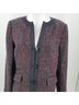 Pendleton 49% Acrylic 27% Wool 24% Polyester 100% Polyester Tweed Black Red Blazer Size 10 - photo 7