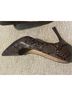 Express Snake Print Brown Heels Size 9 - photo 3