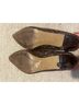 Express Snake Print Brown Heels Size 9 - photo 4