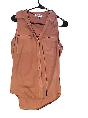 Express Sleeveless Button-Down Shirt (view 2)