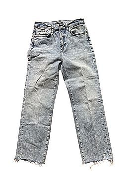 7 For All Mankind Logan Stovepipe with fringe hem Jeans (view 1)