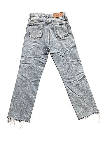 7 For All Mankind Logan Stovepipe with fringe hem Jeans (view 2)