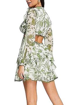 ASOS Design Ruffle Mini Dress Casual Dress (view 2)
