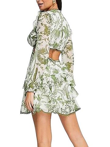 ASOS Design Ruffle Mini Dress Casual Dress (view 2)