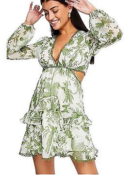 ASOS Design Ruffle Mini Dress Casual Dress (view 1)