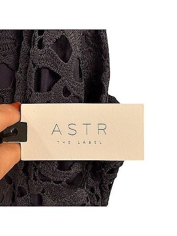 Astr Midnight Blue Lace Dress Casual Dress (view 2)
