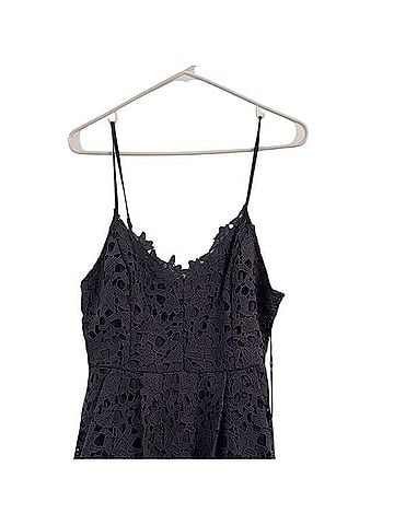 Astr Midnight Blue Lace Dress Casual Dress (view 1)
