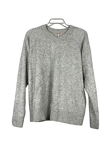 Free People Fuzzy Cashmere Soft V Neck Pullover Sweater Cashmere Pullover Sweater (view 1)