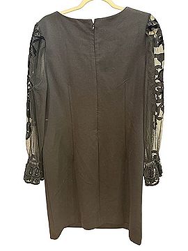 Chico's Velvet Applique Sheersleeve Dress Cocktail Dress (view 2)