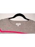 Evereve Stripes Gray Pink Pullover Sweater Size S - photo 4