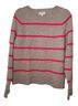 Evereve Stripes Gray Pink Pullover Sweater Size S - photo 1