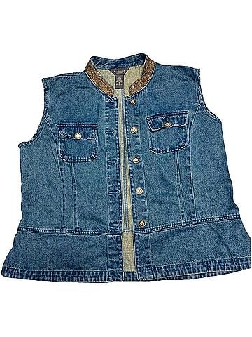 Van Heusen Denim Vest (view 1)