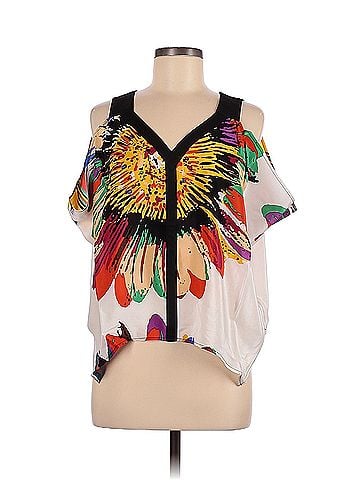 Postella Postella Short Sleeve Silk Top (view 1)